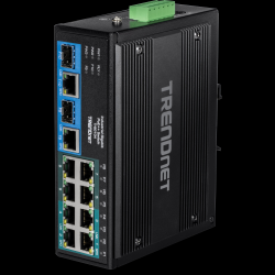 Trendnet 10-Port Industrial Gigabit PoE++ DIN-Rail Switch