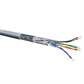 ROLINE S/FTP Cable Cat.5e (Class D), Stranded Wire, 100 m, grey