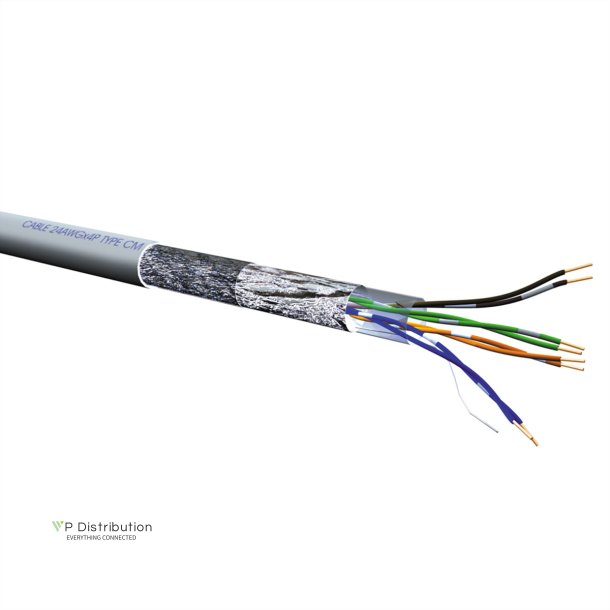 ROLINE S/FTP Cable Cat.5e (Class D), Stranded Wire, 100 m, grey