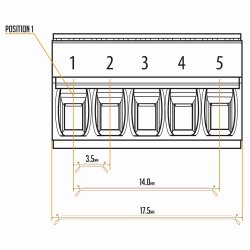 Brainboxes Accessory 6 Pack ED-5xx 5 Way3.5mm Pitch Pluggable Blocks