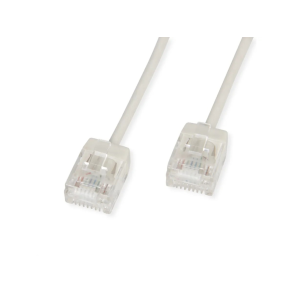 ROLINE PatchCord UTP, Cat.6A, grey, 1m UltraShort Connector, LSOH