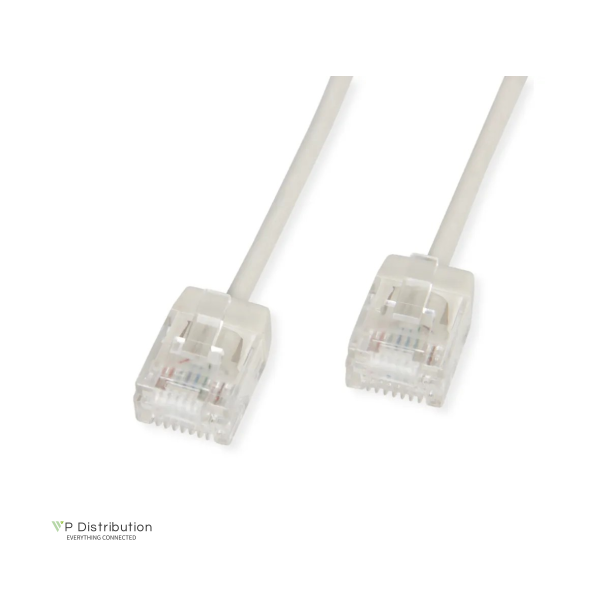 ROLINE PatchCord UTP, Cat.6A, grey, 1m UltraShort Connector, LSOH