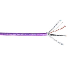 Molex Cat 6A U/FTP solid installation cable, LSZH, CPR euroclass B2ca-s1a,d1,a1, 23AWG, violet 500 meter