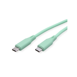 ROLINE USB 2.0 Silicon Cable, C-C, M/M, 60W, 1m, GREEN