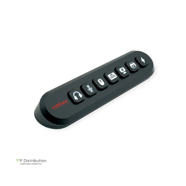 ROLINE USB3.2 Gen1 Hub, 7x USB-A Ports, Swappable Buttons