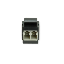 ROLINE Keystone Adapter W/LC DUPLEX, Black+Beige
