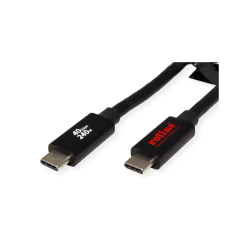 ROLINE USB4 Gen3x2 Cable, 40Gbps, C-C, M/M, 240W, 2m