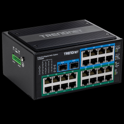 Trendnet 26-Port Hardened Industrial Gigabit PoE+ DIN-Rail Switch