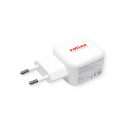 ROLINE USB GaN PD Charger, 20W 1x USB-C Port, white