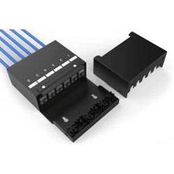 Consolidation Point Box, 6 ports Keystone modules with smart cable manager