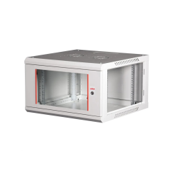 ROLINE 19" Wall Cabinet Basic Plus 6 U 600x600 BxT grey