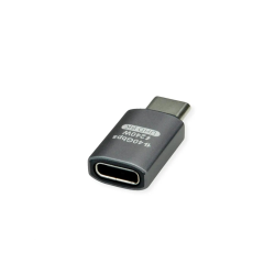 ROLINE USB4 40G Type C M/F Adapter Silver Grey ALU.