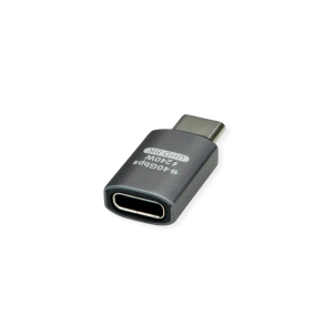 ROLINE USB4 40G Type C M/F Adapter Silver Grey ALU.