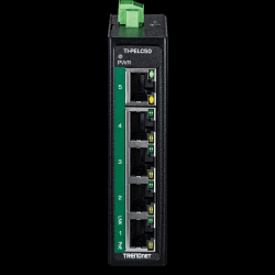 Trendnet 5-Port Industrial Fast Etherne PoE+ DIN-Rail Mini Switch