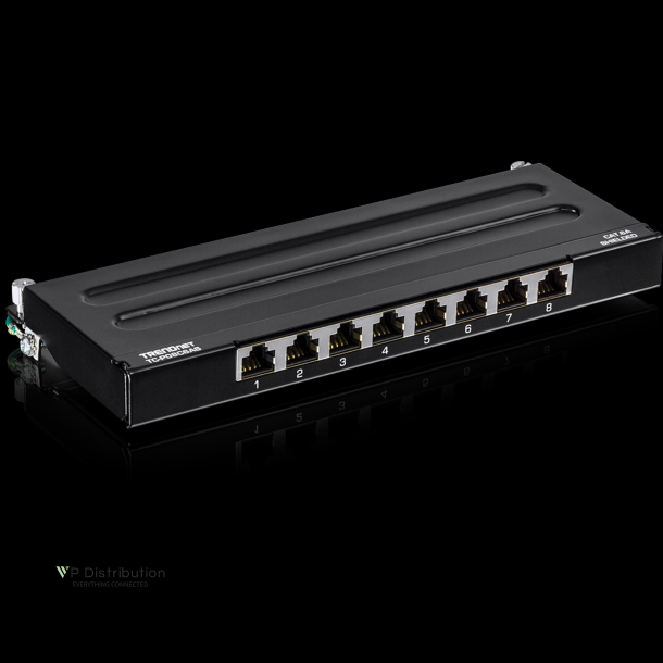 Trendnet 8-Port Cat6a Shielded Wall Mount Patch Panel