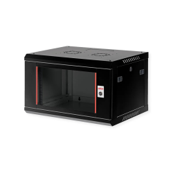 ROLINE 19" Wall Cabinet Basic Plus 6 U 600x450 BxT black