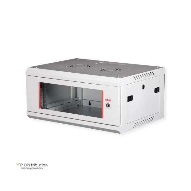 ROLINE 19" Wall Cabinet Basic Plus 4 U 600x450 BxT grey