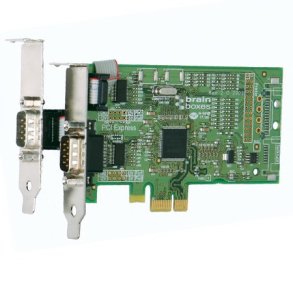 Brainboxes LP PCIe 1+1xRS232 1MBaud