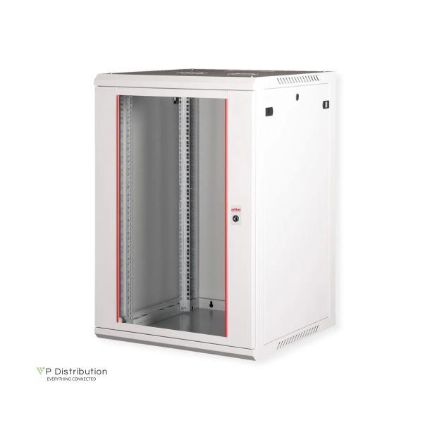 ROLINE 19" Wall Cabinet Basic Plus 18 U 600x600 BxT grey