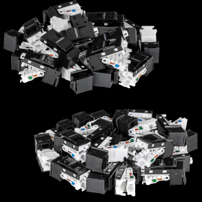 Trendnet 50 Pack Cat6 RJ-45 Keystone Jack, Black