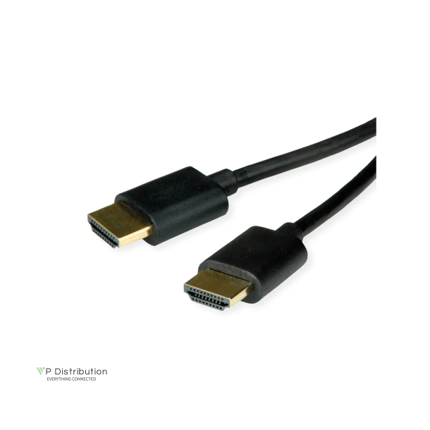 ROLINE UltraHDMI Cable, SLIM, 4K60Hz, M/M, 1m