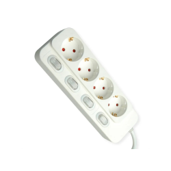 VALUE Table PowerStrip 4x/+ Sw., 6m mit Schalter, 6m