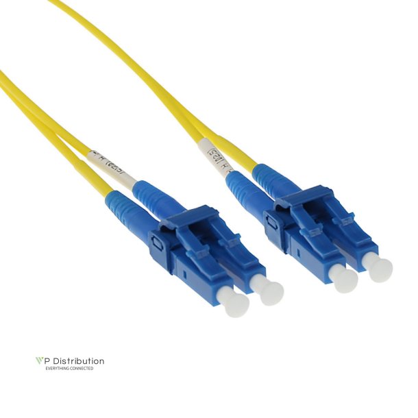 ACT 0.5 meter LSZH Singlemode 9/125 OS2 short boot fiber patch cable duplex with LC connectors