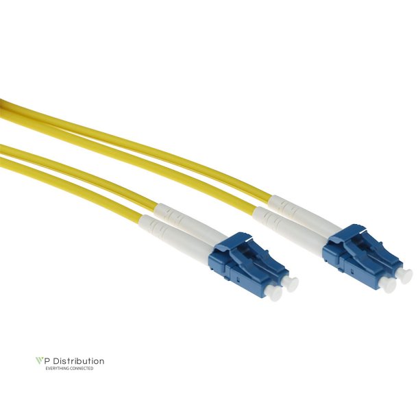 ACT 10 meter singlemode 9/125 OS2 duplex armored fiber patch cable with LC connectors