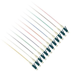 ACT LC 50/125 OM4 fiber pigtail set of 12 pieces