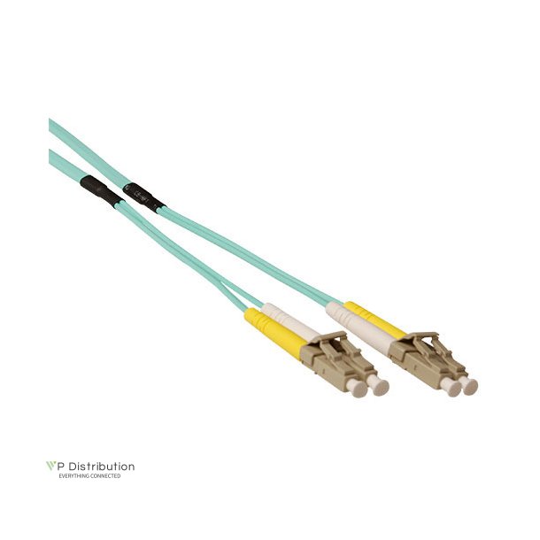 ACT 20 meter Multimode 50/125 OM3 duplex ruggedized fiber cable with LC connectors