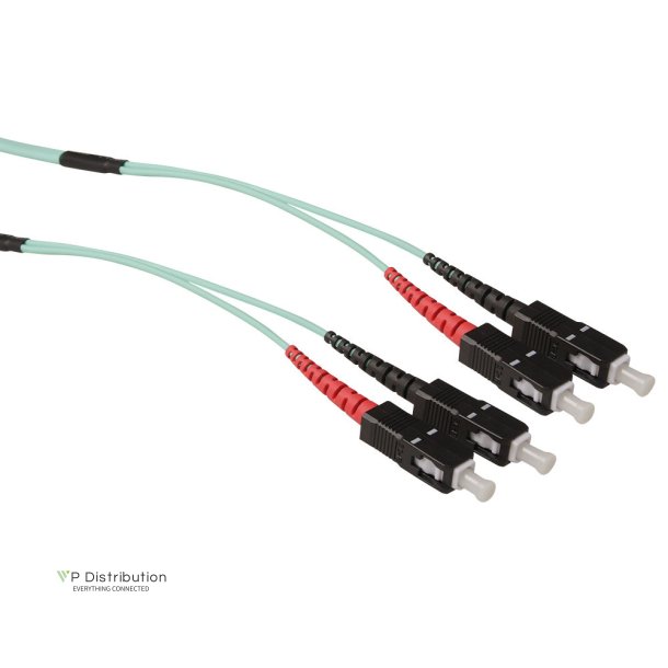 ACT 30 meter Multimode 50/125 OM3 duplex ruggedized fiber cable with SC connectors