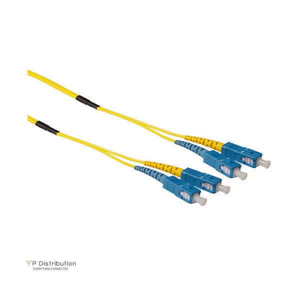 ACT 10 meter Singlemode 9/125 OS2 duplex ruggedized fiber cable with SC connectors