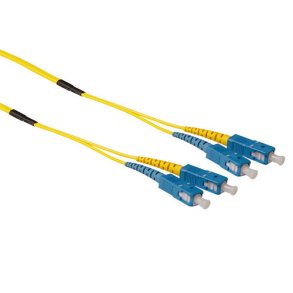 ACT 20 meter Singlemode 9/125 OS2 duplex ruggedized fiber cable with SC connectors