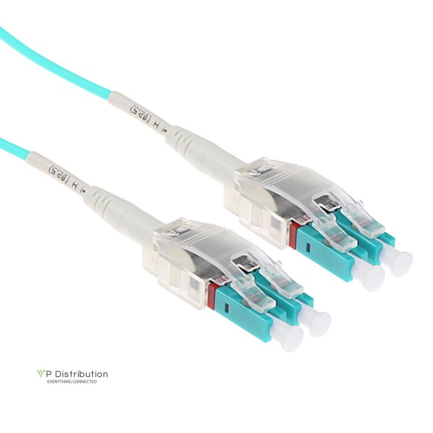 ACT 0.5 meter Multimode 50/125 OM3 Polarity Twist fiber cable with LC connectors