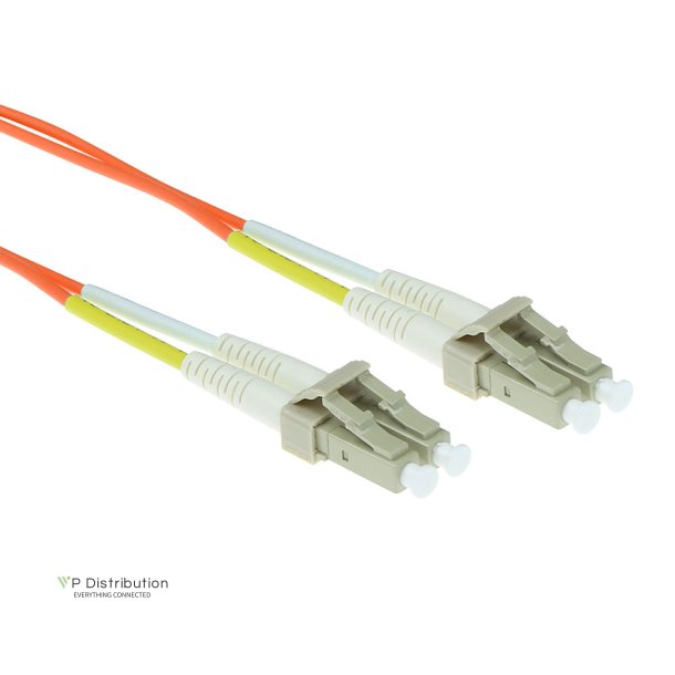 ACT 15 meter LSZH Multimode 62.5/125 OM1 fiber patch cable duplex with LC connectors