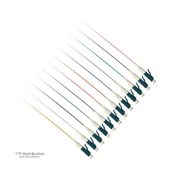 ACT LC 50/125 OM3 fiber pigtail set of 12 pieces