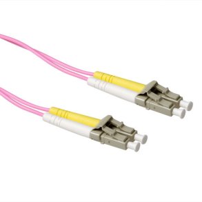 ACT 7 meter LSZH Multimode 50/125 OM4 fiber patch cable duplex with LC connectors