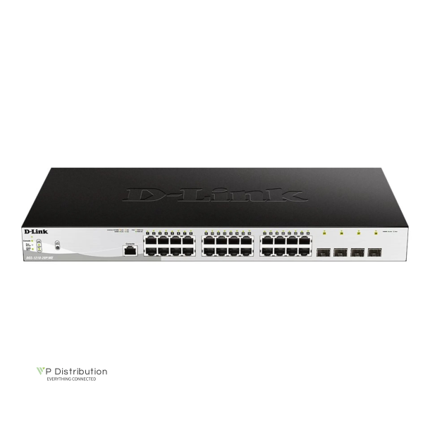 D-Link DGS-1210-28P 28-Port Layer2 PoE Gigabit Smart Managed Switch