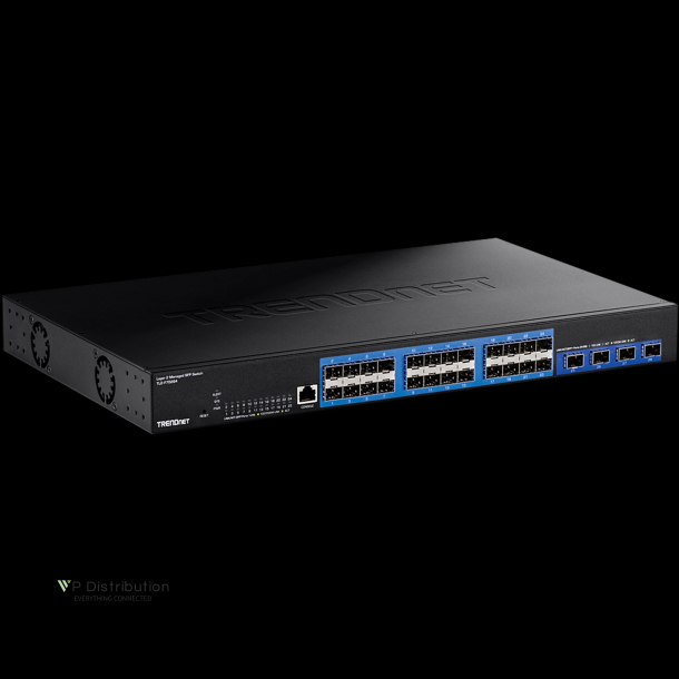 Trendnet 28-Port Layer 2 Managed SFP Switch with 10G SFP+ Ports