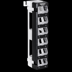 Trendnet 12-Port Blank Angled Wall Mount Keystone Patch Panel