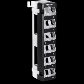 Trendnet 12-Port Blank Angled Wall Mount Keystone Patch Panel
