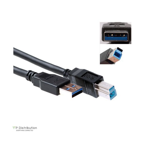 ACT USB 3.0 A male - USB B male  3,00 m