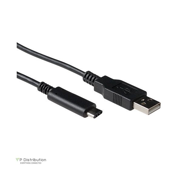 ACT USB 2.0 connection cable  C male - A male 1,00 m