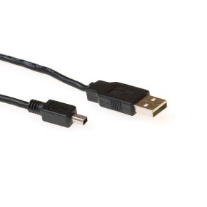 ACT USB 2.0 A male - USB mini B male  1,80 m