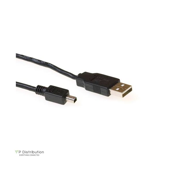 ACT USB 2.0 A male - USB mini B male  1,80 m