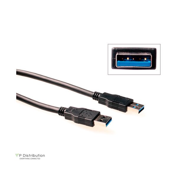 ACT USB 3.0 A male - USB A male  2,00 m