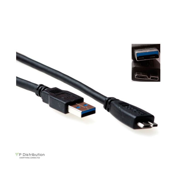 ACT USB 3.0 A male - USB micro B male  0,50 m