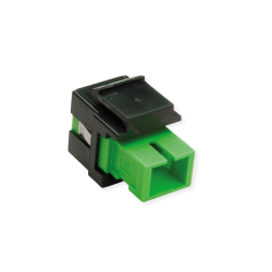ROLINE Keystone Adapter W/SC SIMPLEX, Black+LIME Green