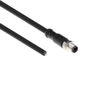 ACT Industrial 1.50 meters Sensor cable M8A 3-pin male to open end, Ultraflex Xtreme TPE cable, shielded
