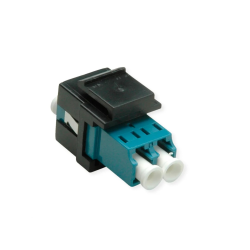 ROLINE Keystone Adapter W/LC DUPLEX, Black+BLUE